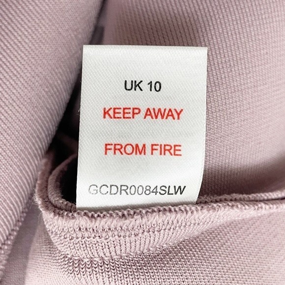 NWT The Girlcode Bandage V Neck Bodycon Midi Dress Lilac Mauve Women’s Size 6 - Picture 12 of 13